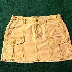 Cute khaki cargo skirt